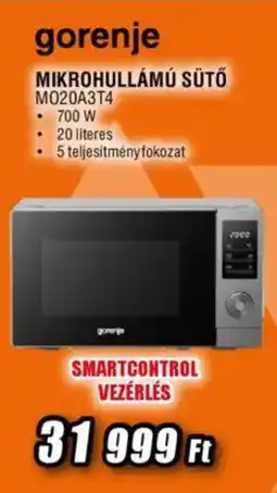 Expert Gorenje Mikrohullámú sütő M020A3T4 ajánlat