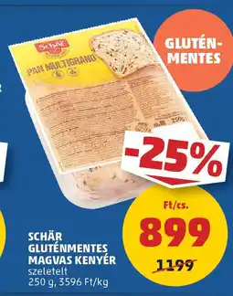 PENNY Schär gluténmentes magvas kenyér ajánlat