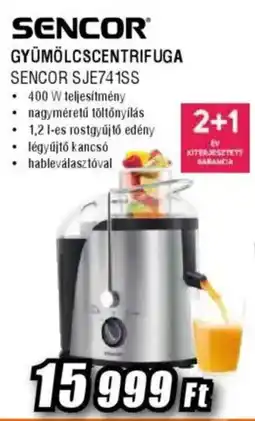 Expert SENCOR Gyümölcscentrifuga SJE741SS ajánlat