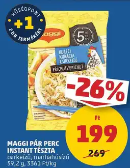 PENNY Maggi pár perc instant tészta ajánlat