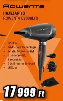 Expert Rowenta Hajszárító CV888LFO ajánlat