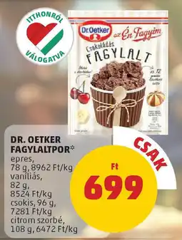 PENNY Dr. Oetker fagylaltpor ajánlat