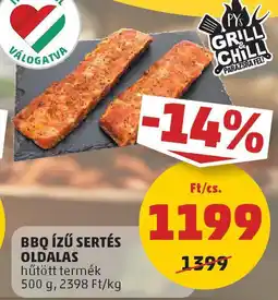 PENNY Py's grill&chill bbq ízű sertés oldalas ajánlat