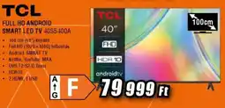 Expert TCL Full HD Android Smart LED TV 40S5400A ajánlat