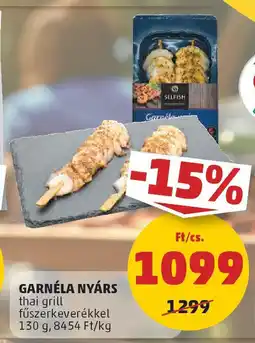 PENNY Selfish garnéla nyárs ajánlat