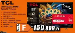 Expert TCL UHT Google Smart QLED TV 55C655 ajánlat