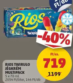 PENNY Rios twirulo jégkrém multipack ajánlat