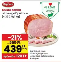 Spar Regnum Gusto sonka ajánlat