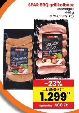 Spar SPAR BBQ grillkolbász ajánlat