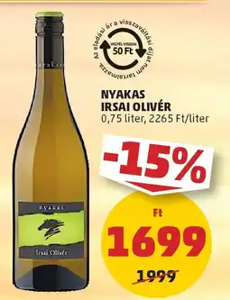 PENNY Nyakas irsai oliver ajánlat
