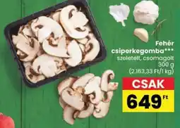 Spar Fehér csiperkegomba ajánlat