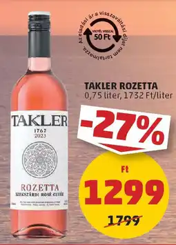 PENNY Takler rozetta ajánlat
