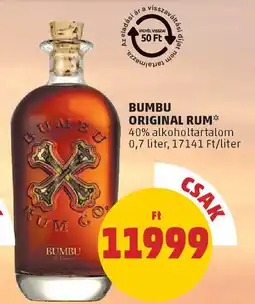 PENNY Bumbu original rum ajánlat