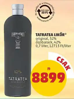 PENNY Tatratea likőr ajánlat