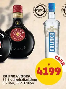 PENNY Kalinka vodka ajánlat