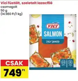 Spar Vici füstölt, szeletelt lazacfilé ajánlat