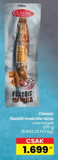 Spar Classic füstölt makréla törzs ajánlat