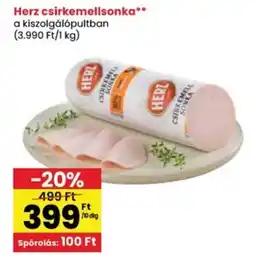 Spar Herz csirkemellsonka ajánlat