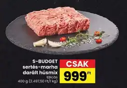 Spar S-BUDGET sertés-marha darált húsmix ajánlat