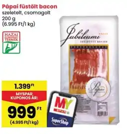 Spar Pápai füstölt bacon ajánlat