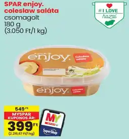Spar SPAR enjoy. coleslaw saláta ajánlat