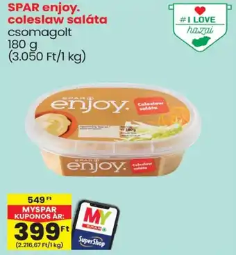 Spar SPAR enjoy. coleslaw saláta ajánlat