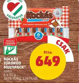PENNY Kockás túrórúd multipack ajánlat