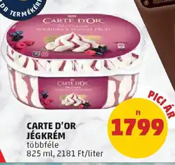 PENNY Carte d'Or jégkrém ajánlat