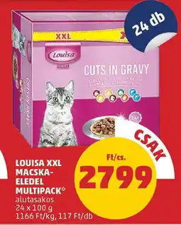 PENNY Louisa xxl macska- eledel multipack ajánlat