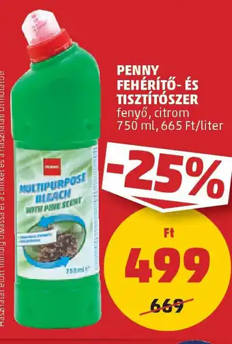 PENNY Penny fehérítő- és tisztítószer ajánlat