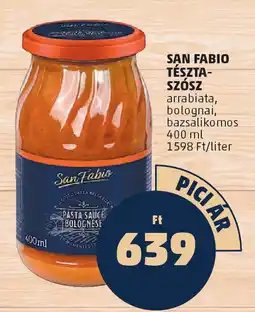 PENNY San Fabio tészta- szósz ajánlat
