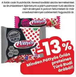 Spar Pöttyös Óriás proteines Túró Rudi ajánlat