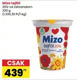 Spar Mizo tejföl 20% ajánlat