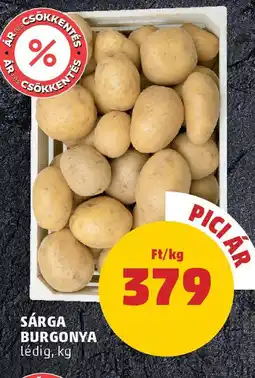 PENNY Sárga burgonya ajánlat