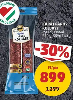 PENNY Karát páros kolbász ajánlat