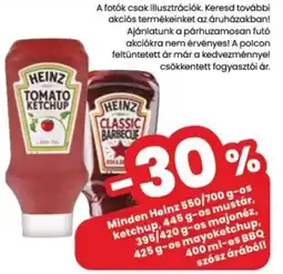 Spar Heinz ketchup, mustár, majonéz ajánlat