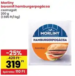 Spar Morliny baromfi hamburgerpogácsa ajánlat