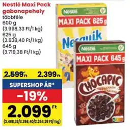 Spar Nestlé Maxi Pack gabonapehely ajánlat