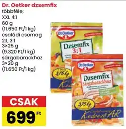 Spar Dr. Oetker dzsemfix ajánlat