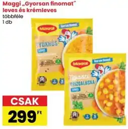 Spar Maggi "Gyorsan finomat" leves és krémleves ajánlat
