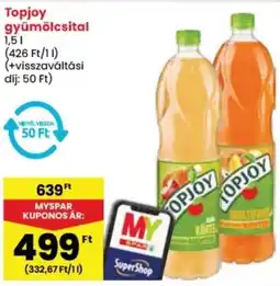 Spar Topjoy gyümölcsital ajánlat