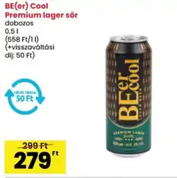 Spar BE(er) Cool Premium lager sör ajánlat