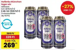 Spar Hofbräu München lager sör ajánlat