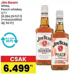 Spar Jim Beam White, Peach whiskey ajánlat