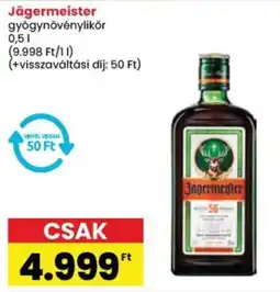 Spar Jägermeister gyógynövénylikōr ajánlat