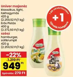 Spar Univer majonéz ajánlat