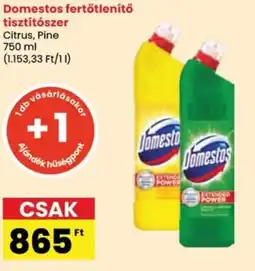 Spar Domestos fertőtlenítő tisztítószer ajánlat