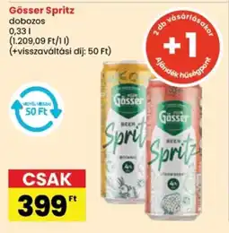 Spar Gösser Spritz dobozos ajánlat