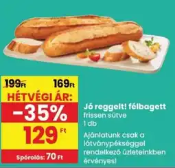 Spar Jó reggelt! félbagett ajánlat