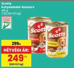 Spar Scotty kutyaeledel-konzerv ajánlat